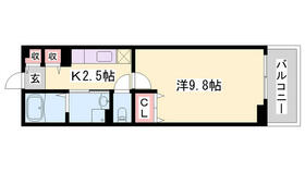 サンクレメントＡ 201 ｜ 兵庫県姫路市宮上町１丁目（賃貸アパート1K・2階・31.70㎡） その2