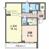 アクア　コート　草津　Ⅱ 0201 ｜ 滋賀県草津市西矢倉２丁目（賃貸マンション1LDK・2階・52.50㎡） その2