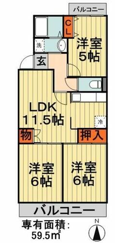 同じ建物の物件間取り写真 - ID:212041390260