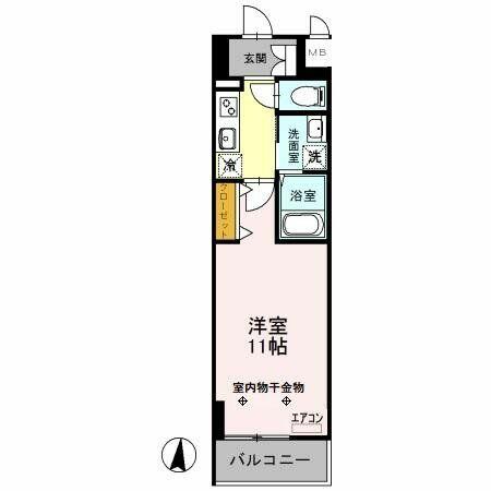 埼玉県さいたま市浦和区常盤７丁目(賃貸アパート1K・4階・32.96㎡)の写真 その2