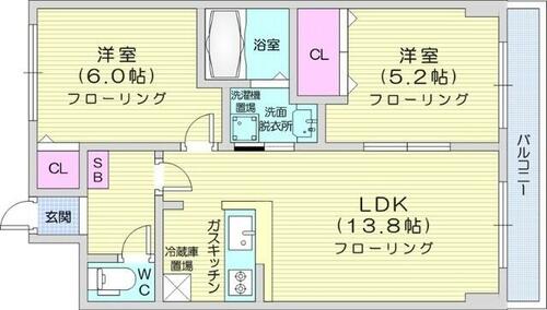 同じ建物の物件間取り写真 - ID:201022237355