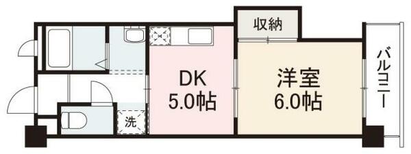 長栄マンション 406｜香川県高松市多肥下町(賃貸マンション1DK・4階・30.00㎡)の写真 その2