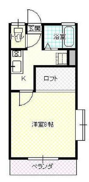 山形県山形市南原町２丁目(賃貸アパート1K・2階・25.48㎡)の写真 その2