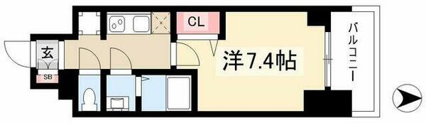 プレサンス今池駅前フェルディノ 1206｜愛知県名古屋市千種区今池５丁目(賃貸マンション1K・12階・24.51㎡)の写真 その2