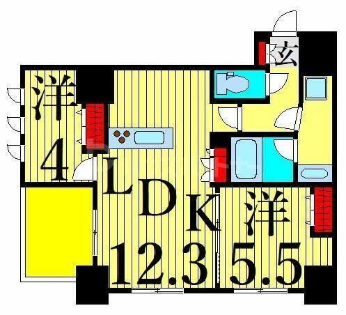 クレヴィアリグゼ日暮里 201｜東京都荒川区東日暮里６丁目(賃貸マンション2LDK・2階・50.01㎡)の写真 その2