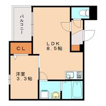 福岡県北九州市戸畑区千防３丁目（賃貸アパート1LDK・2階・28.17㎡） その1