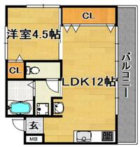 大阪府大阪市東淀川区豊里７丁目（賃貸マンション1LDK・4階・38.00㎡） その2