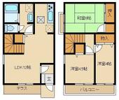 西東京市中町３丁目 2階建 築26年のイメージ