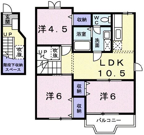 同じ建物の物件間取り写真 - ID:228049824219