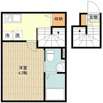 サングランツ立川 301 ｜ 東京都立川市羽衣町３丁目（賃貸アパート1K・3階・26.34㎡） その2