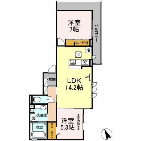 同じ建物の物件間取り写真 - ID:213100674836