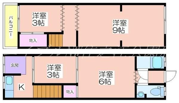 北島２丁目テラスハウス 36｜大阪府大阪市住之江区北島２丁目(賃貸テラスハウス4K・--・42.00㎡)の写真 その2