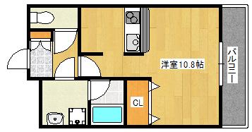 パレス東洋神戸６号館 416｜兵庫県神戸市灘区都通２丁目(賃貸マンション1R・4階・29.65㎡)の写真 その2