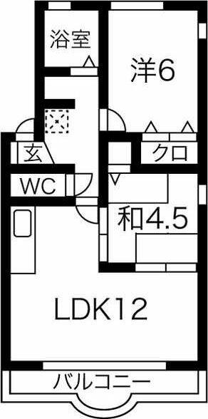 コスモガーデン 201｜愛知県高浜市湯山町５丁目(賃貸マンション2LDK・2階・48.00㎡)の写真 その2