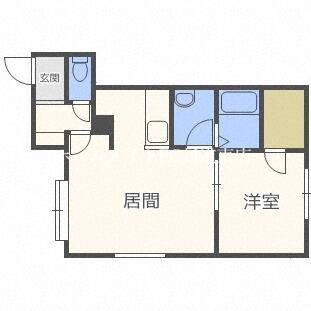 北海道札幌市東区北十九条東１９丁目(賃貸アパート1LDK・3階・34.23㎡)の写真 その2