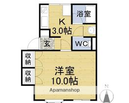 町屋アイビースクエア 207 ｜ 福井県福井市町屋１丁目（賃貸アパート1K・2階・33.00㎡） その2