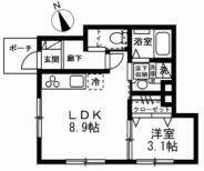 アンシェール（仮称　大田区北馬込２丁目新築ＰＪ） 101｜東京都大田区北馬込２丁目(賃貸アパート1LDK・1階・31.67㎡)の写真 その2