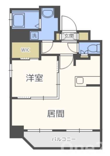 ネストピア薬院東｜福岡県福岡市中央区高砂１丁目(賃貸マンション1LDK・3階・40.02㎡)の写真 その2