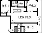 札幌市中央区南十一条西１７丁目 4階建 築2年のイメージ