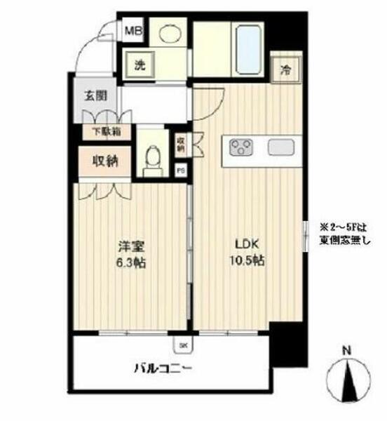 オーキッドレジデンス蔵前｜東京都台東区三筋２丁目(賃貸マンション1LDK・8階・40.28㎡)の写真 その2