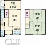 ＭＲハウス嵯峨釈迦堂大門町貸家のイメージ