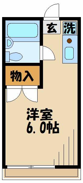 ドエル片町 103｜東京都府中市片町１丁目(賃貸マンション1R・1階・17.00㎡)の写真 その2