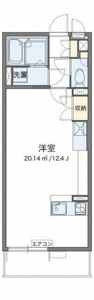 埼玉県鴻巣市吹上富士見４丁目(賃貸アパート1R・1階・33.12㎡)の写真 その2