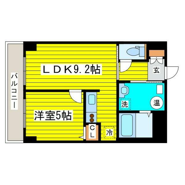 北海道札幌市東区北二十一条東１６丁目(賃貸マンション1LDK・4階・36.13㎡)の写真 その2