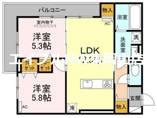 同じ建物の物件間取り写真 - ID:233018169038