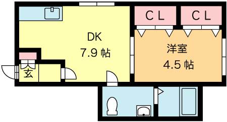 北海道札幌市中央区南六条西１３丁目（マンション）の賃貸物件の間取り