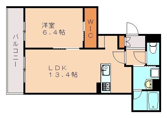 シャーメゾンソレアード｜福岡県古賀市千鳥５丁目(賃貸マンション1LDK・3階・47.80㎡)の写真 その2