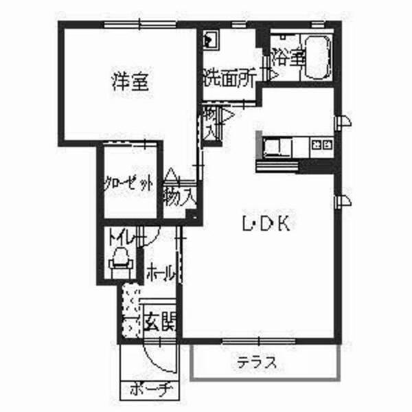 シャーメゾン今宿 B102｜兵庫県姫路市車崎２丁目(賃貸アパート1LDK・1階・50.71㎡)の写真 その2