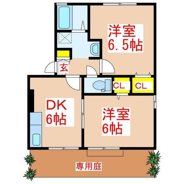 ウェルネス白銀｜鹿児島県姶良市脇元(賃貸アパート2DK・1階・42.00㎡)の写真 その2