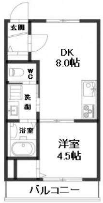 ピース・エルヴィータＢ棟｜徳島県徳島市北田宮２丁目(賃貸マンション1DK・3階・30.79㎡)の写真 その2