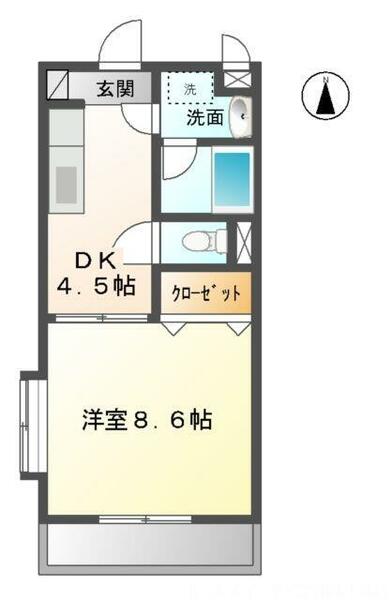 ピュアステージ｜愛知県豊川市本野ケ原２丁目(賃貸マンション1DK・2階・30.30㎡)の写真 その2