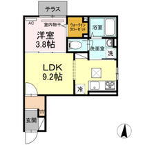 新潟県新潟市中央区天神２丁目（賃貸アパート1LDK・1階・33.07㎡） その2