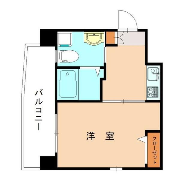 古船場タカヤコーポレーションビル｜福岡県北九州市小倉北区古船場町(賃貸マンション1K・9階・24.96㎡)の写真 その2