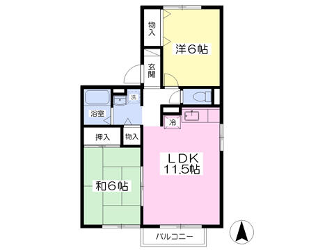 同じ建物の物件間取り写真 - ID:203001492826