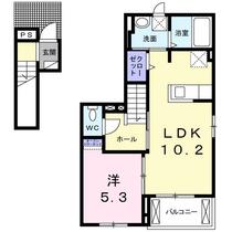 群馬県前橋市東善町（賃貸アパート1LDK・2階・42.60㎡） その2