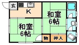 杉村文化  ｜ 兵庫県伊丹市瑞穂町３丁目（賃貸アパート2K・2階・33.00㎡） その2