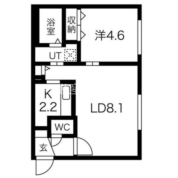 ＲＩＮＧ　ＣＯＭＭＯＮＳ（リング　コモンズ） 303｜北海道札幌市手稲区前田一条１０丁目(賃貸マンション1LDK・3階・35.64㎡)の写真 その2