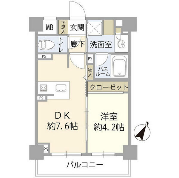 クリオ板橋本町（０１２２９８）｜東京都板橋区清水町(賃貸マンション1DK・7階・32.72㎡)の写真 その2