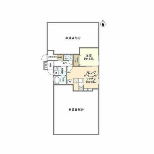 ミカッサ C｜東京都世田谷区中町４丁目(賃貸アパート1LDK・1階・35.05㎡)の写真 その2