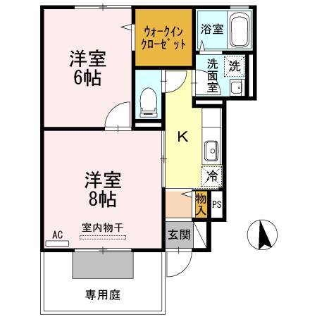 広島県呉市広中新開１丁目(賃貸アパート2K・1階・42.41㎡)の写真 その2