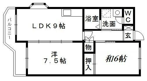 静岡県浜松市中央区曳馬３丁目(賃貸マンション2LDK・3階・50.03㎡)の写真 その2