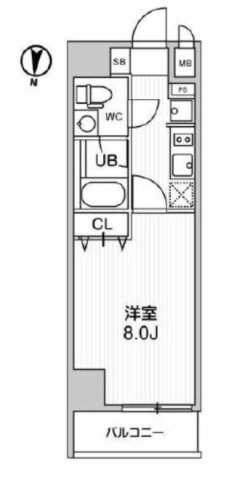 レオーネ南千住Ⅱ 403｜東京都台東区清川２丁目(賃貸マンション1K・4階・25.50㎡)の写真 その2