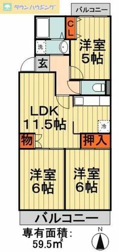 同じ建物の物件間取り写真 - ID:212041430195