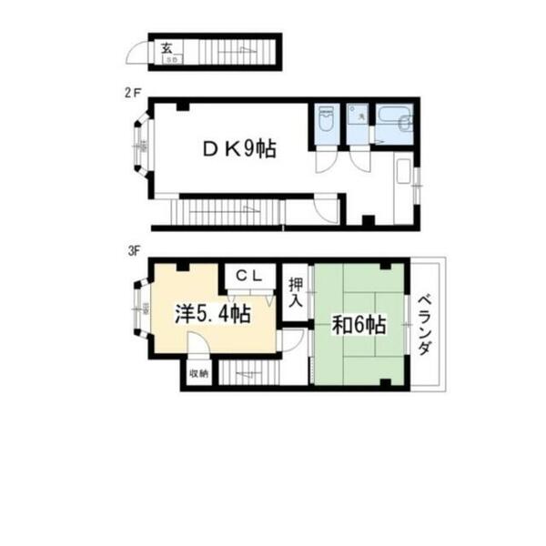 ハイツ森田カシヤ｜京都府京都市北区小山西大野町(賃貸一戸建2DK・--・45.36㎡)の写真 その2