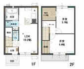 飯能市大字双柳 2階建 新築のイメージ