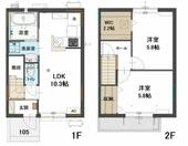 飯能市大字双柳 2階建 新築のイメージ